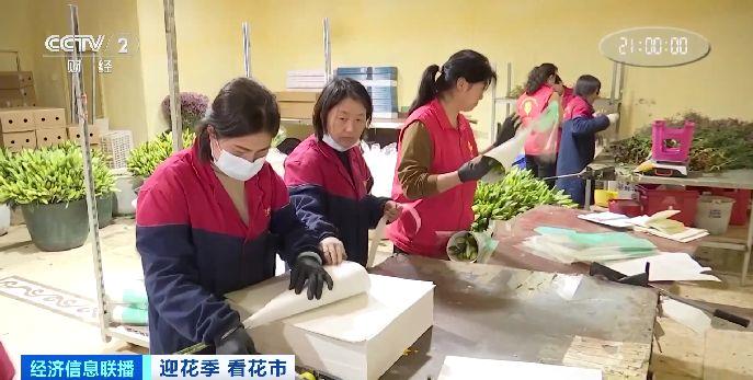 “鲜花经济”绽放!云南昆明鲜花远销海外 今年出口增长超三成
